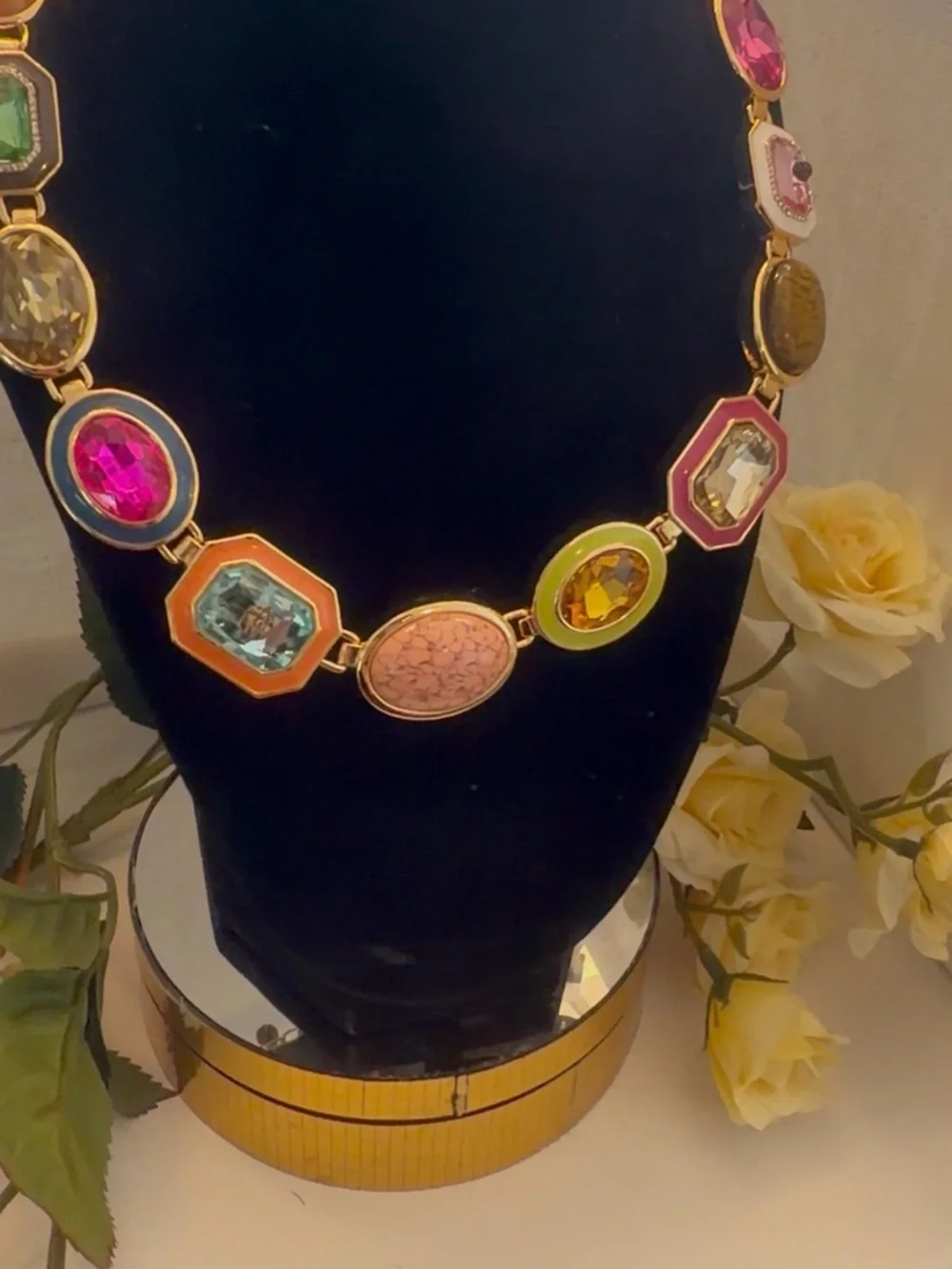 Kurt Geiger Multicolor Gemstone Statement Necklace. New ☀️ Luxurious Box Free ☀️ - Picture 8 of 17